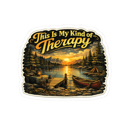 Camping Lakeside Sunset - This Is My Kind of Therapy