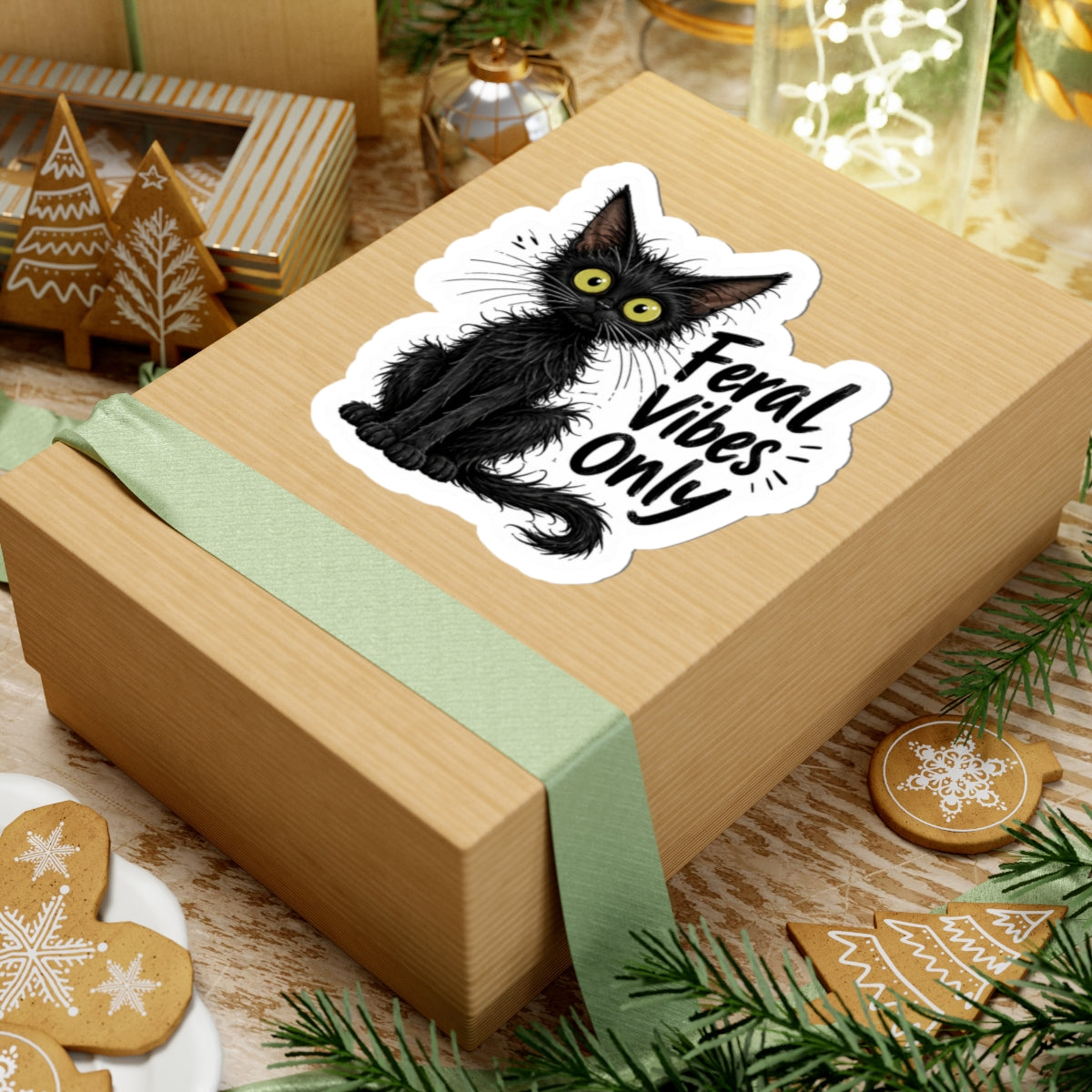 Feral Vibes Only Cat