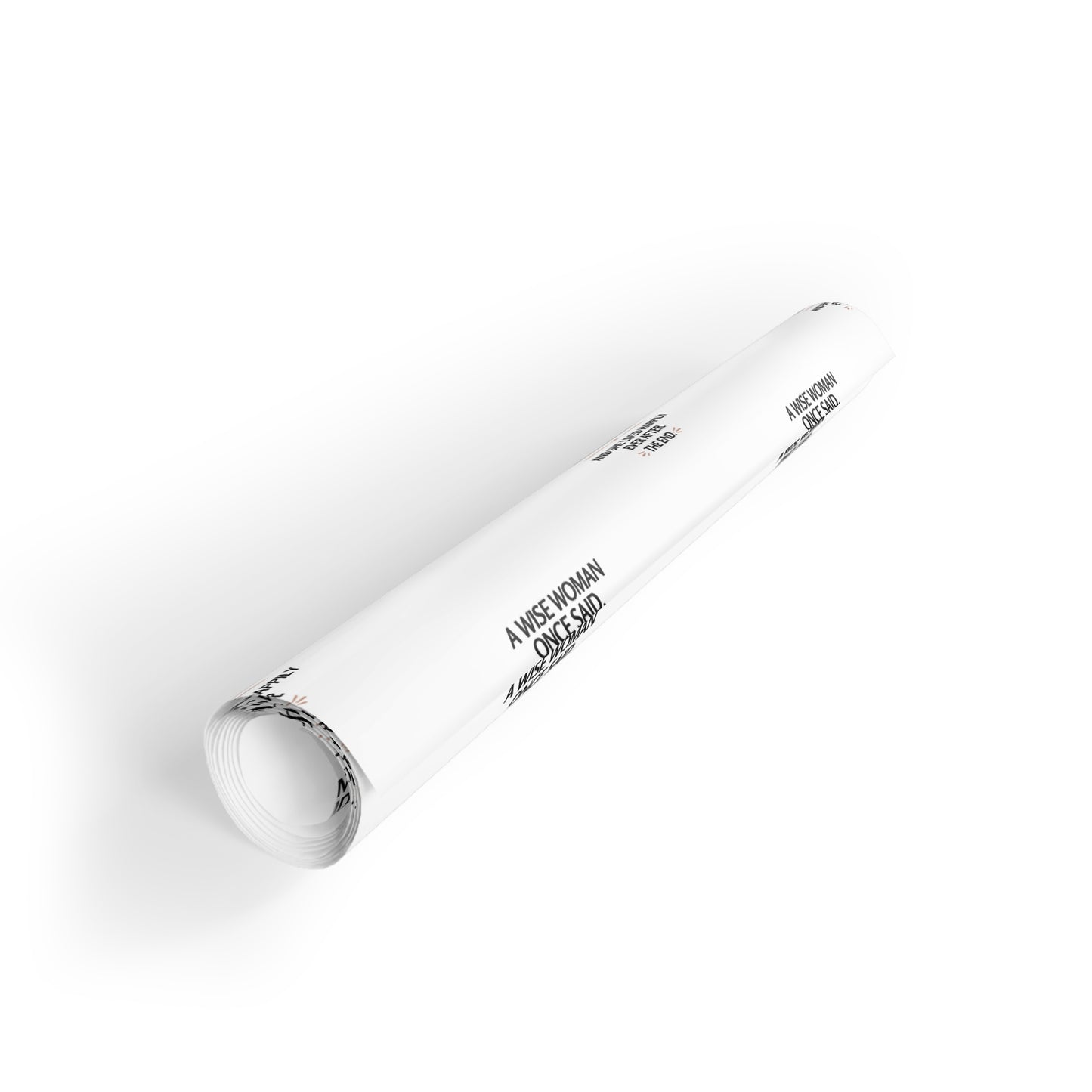 Minimalist 'A Nice Woman Once Lived Here' Gift Wrapping Paper Roll