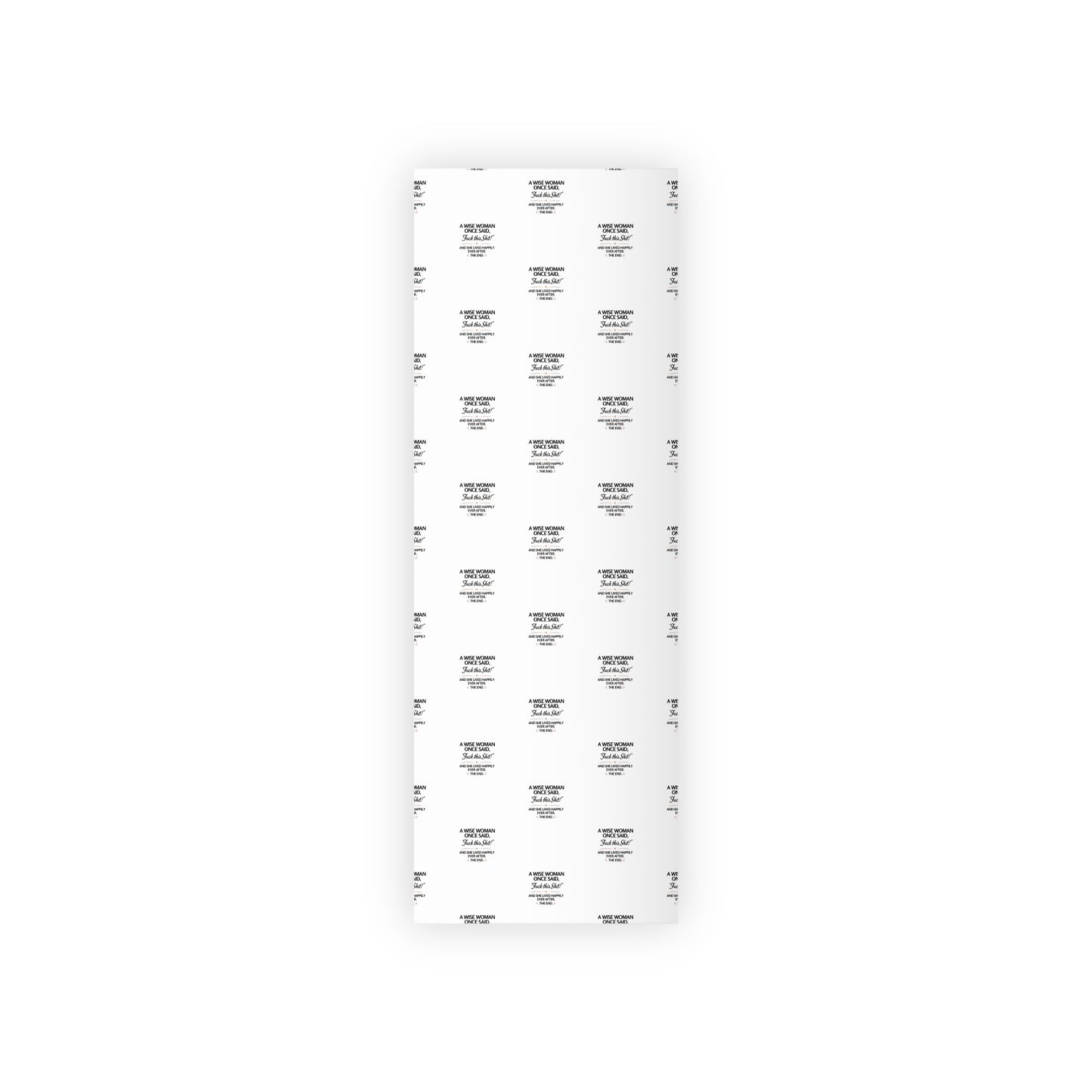 Minimalist 'A Nice Woman Once Lived Here' Gift Wrapping Paper Roll