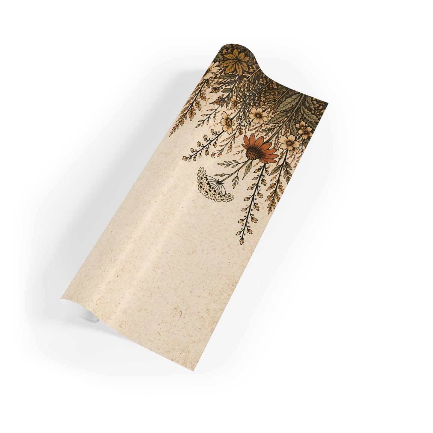 Wildflower Border Gift Wrap Roll – Vintage Floral Wrapping Paper