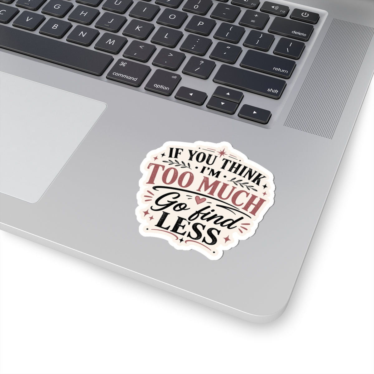 If You Think I’m Too Much, Go Find Less