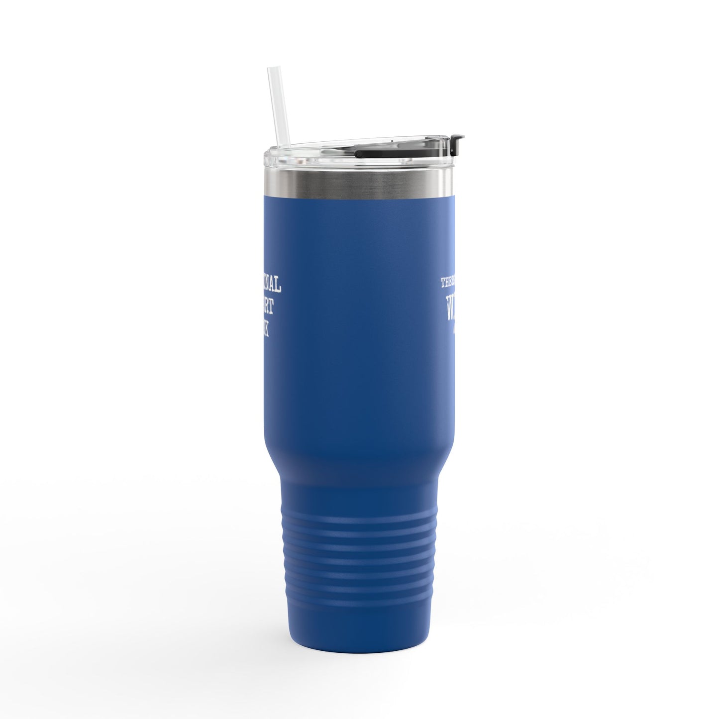 Insulated 40oz Travel Mug – "There Might Be Wine In Here" Red Tumbler with Straw/Handle