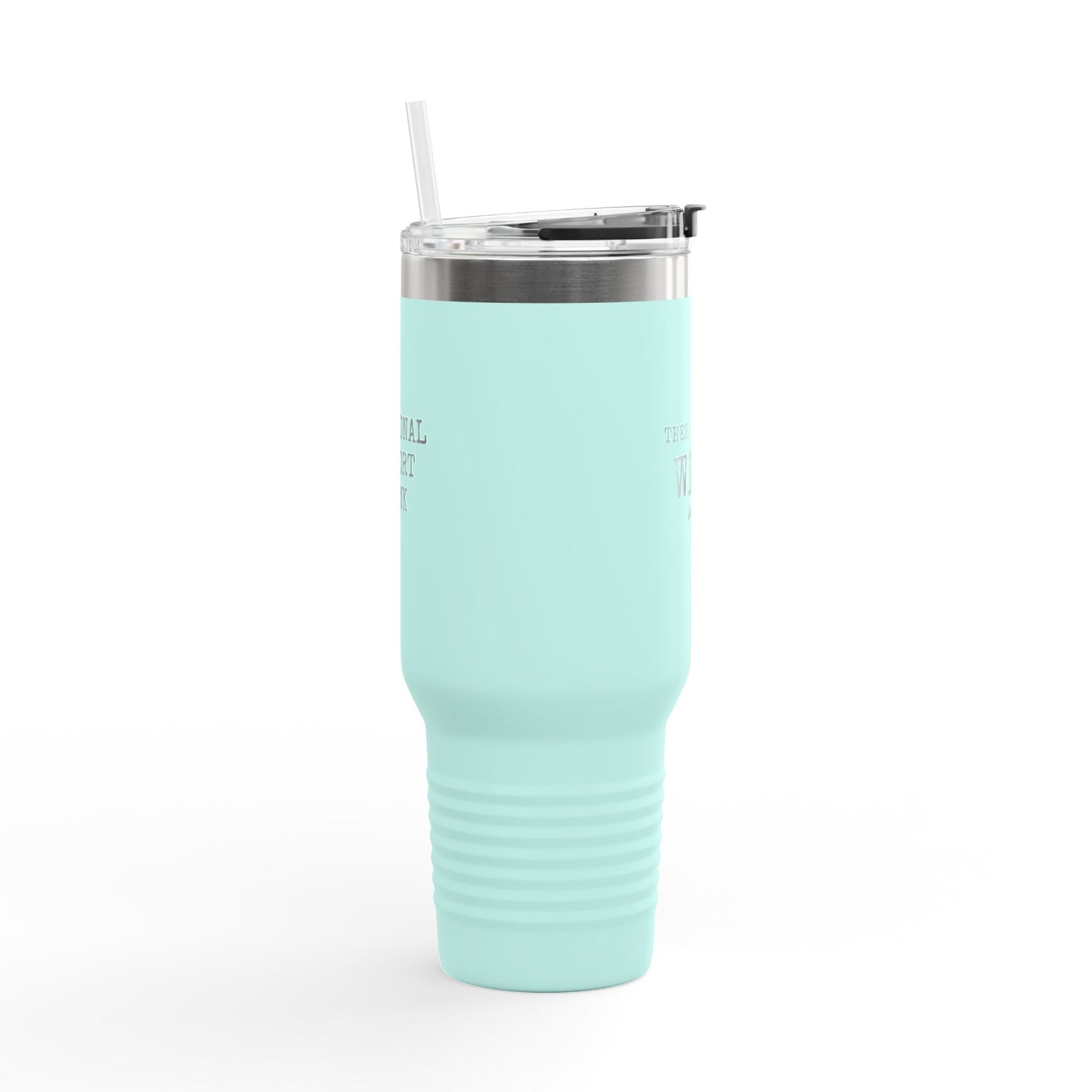 40oz Insulated Travel Mug - "There Might Be Wine In Here" Stainless Steel Tumbler with Handle