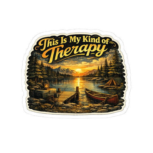 Camping Lakeside Sunset - This Is My Kind of Therapy