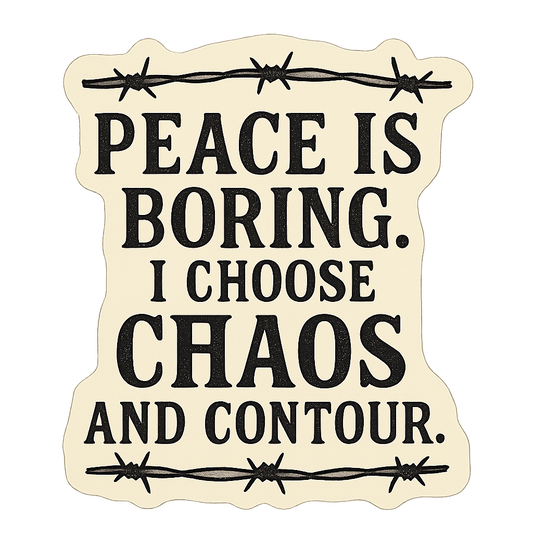 Choose Chaos: Vinyl Decal Stickers - Beth Dutton Energy Decal Pack for Badass Vibes and Yellowstone Fans