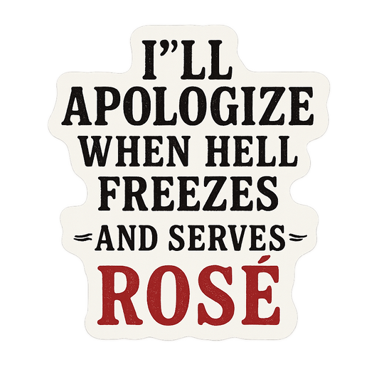 Hell Froze: Vinyl Decal Stickers - Beth Dutton Energy Decal Pack for Badass Vibes and Yellowstone Fans